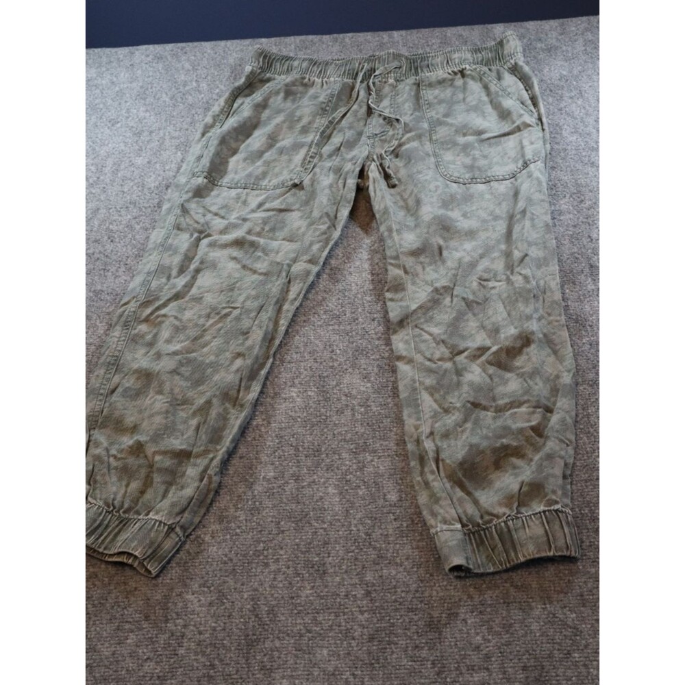 Orvis Women's Olive Jogger Pants Small Drawstring Utility Hiking Lounge Outdoor